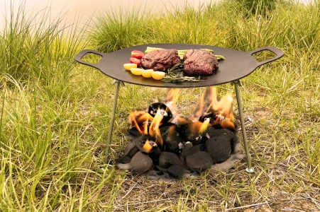 Charcoal Grill Round Griddle